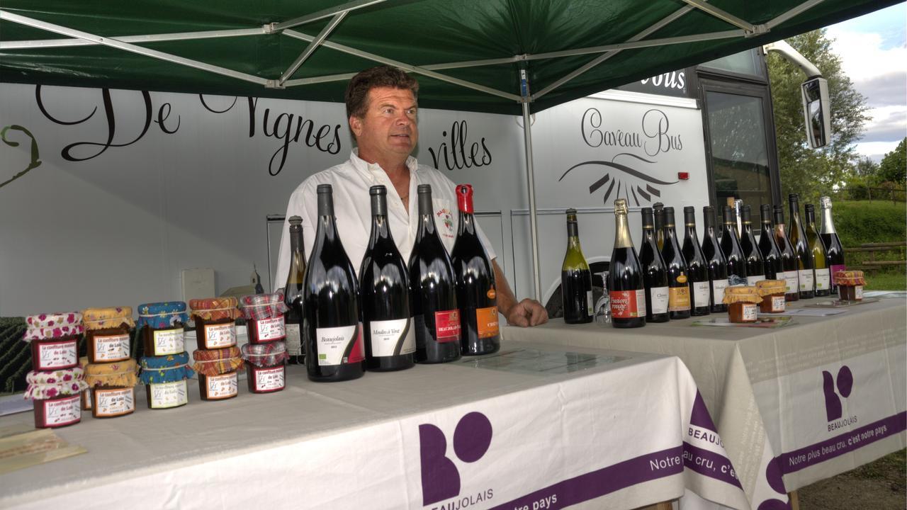 Camping Les Portes Du Beaujolais Anse Esterno foto